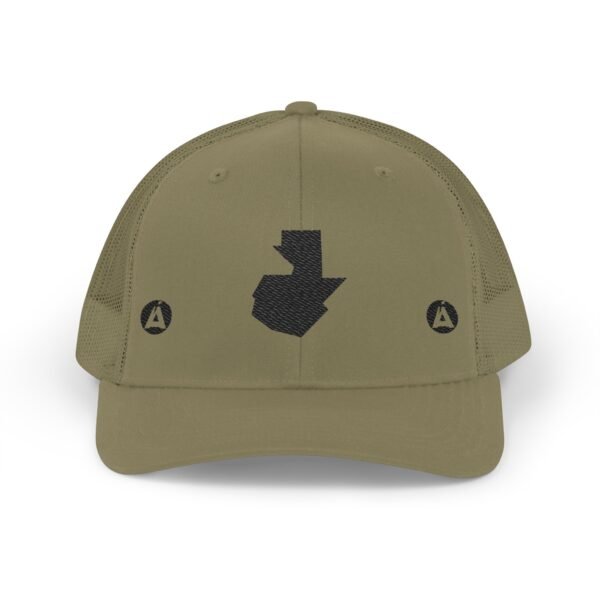 Gorra Texas Arrow, bordada con mapa de GUATE, estilo casual, para amantes de las actividades al aire libre.