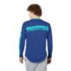 Camisa de manga larga con protección UV para hombre, perfecta para actividades al aire libre como el fútbol.