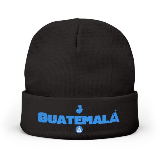 Cozy Guatemala Knit Beanie, Embroidered Beanie Hat, Winter Accessory, Travel Gift, Warm Beanie, Unique Gift for Her