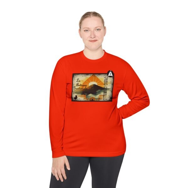 Camiseta de La Antigua Guatemala, manga lasrga, unisex, para viajeros, ropa de aventura única.