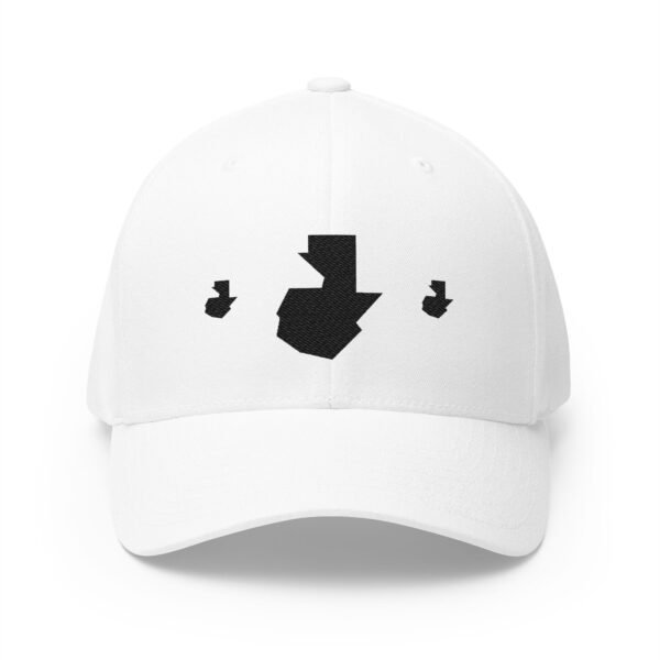 Gorra cerrada bordada con el mapa de GUATEMALA, para un estilo moderno, un accesorios de moda únicos.