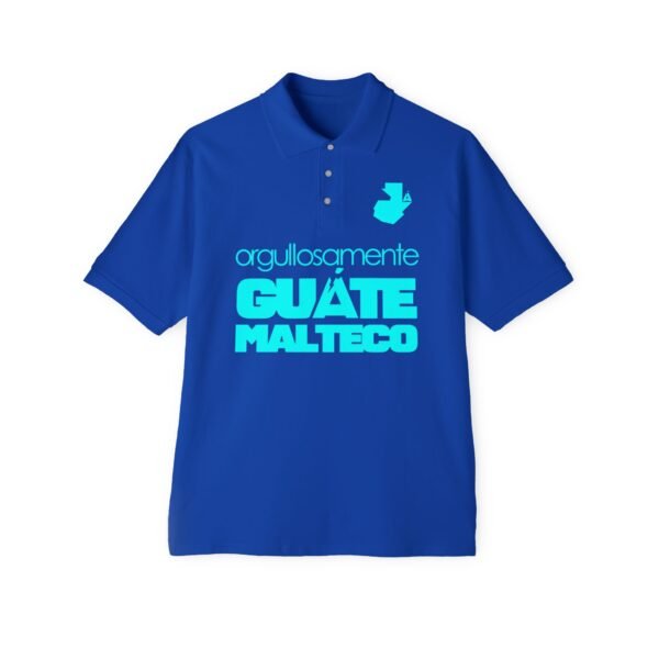 Pique Polo for Proud Guatemalans, Casual Tee, Summer Wear, Gift for Dad, Ethnic Pride Shirt, Everyday Comfort Top