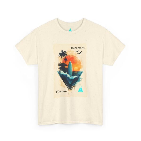 Vive un ambiente tropical con esta camiseta Sunset, unisex, perfecta para los amantes de la playa.