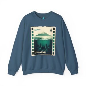Sudadera unisex de cuello redondo de inspiración vintage de Samabaj, una prenda acogedora y moderna.