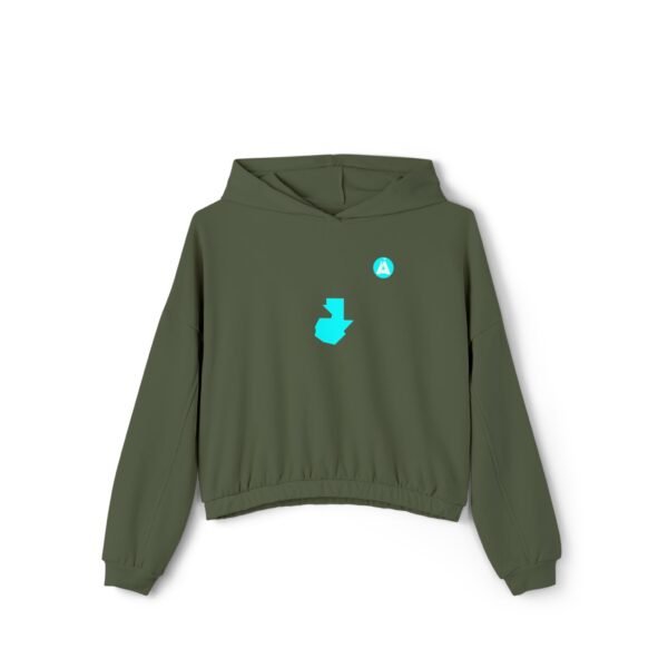 Sudadera de GUATE, con capucha ceñida para mujer, su cintura elástica y suave le da un aspecto moderno.