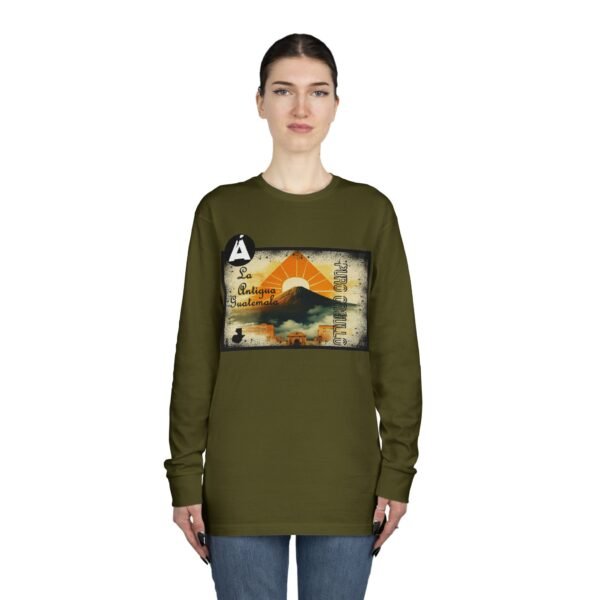 Camiseta de La Antigua Guatemala, manga larga, unisex, para viajeros, ropa de aventura única.