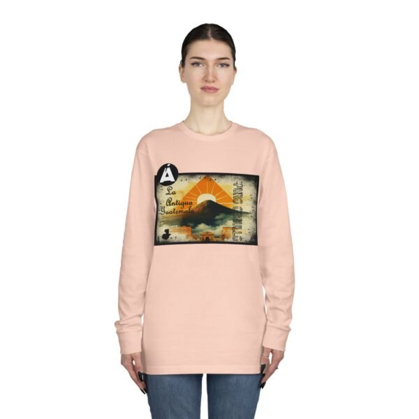 Camiseta de La Antigua Guatemala, manga larga, unisex, para viajeros, ropa de aventura única.