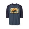 Camiseta de La Antigua Guatemala, manga tres cuartos estilo retro, unisex, para viajeros, ropa de aventura única.