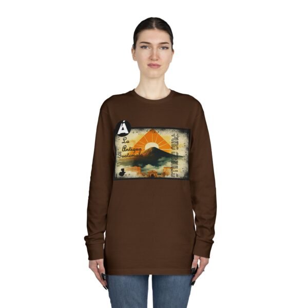 Camiseta de La Antigua Guatemala, manga larga, unisex, para viajeros, ropa de aventura única.