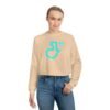 Chic Guatemala Map Cropped Fleece Pullover, Casual Top, Women's Hoodie, Gift for Her, Summer Style, Trendy Sweatshirt