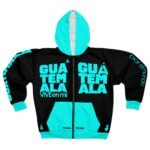 Unisex Zip Hoodie - Guatemala Style, Colorful AOP Design, Perfect Gift for Travelers, Casual Wear, Streetwear, Cultural Pride