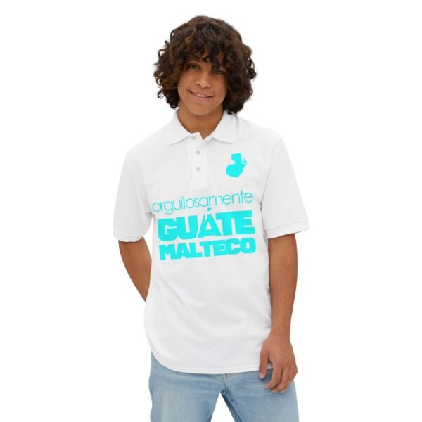 Pique Polo for Proud Guatemalans, Casual Tee, Summer Wear, Gift for Dad, Ethnic Pride Shirt, Everyday Comfort Top