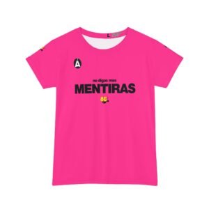 Llamativa camiseta para mujer inspirada en los 80s, que la convierte en una opción casual para el día a día.