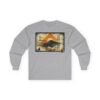 Camiseta de manga larga inspirada en La antigua Guatemala, unisex, ideal para quienes aman viajar y la aventura.