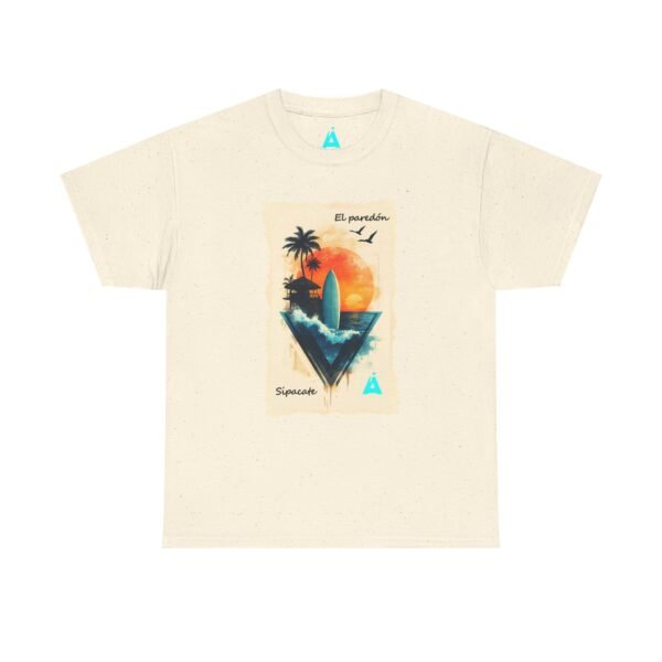 Vive un ambiente tropical con esta camiseta Sunset, unisex, perfecta para los amantes de la playa.