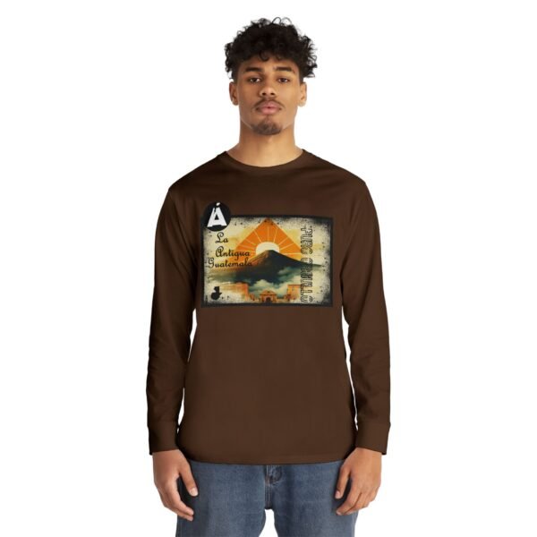 Camiseta de La Antigua Guatemala, manga larga, unisex, para viajeros, ropa de aventura única.
