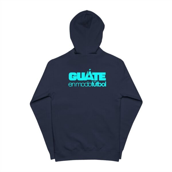 Demuestra tu orgullo guatemalteco con esta sudadera unisex de polar con cremallera, perfecta para aficionados al fútbol y viajeros.