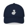 Gorra de béisbol orgánica bordada con el mapa de GUATE, un accesorio perfecto para quienes aman la ropa informal.