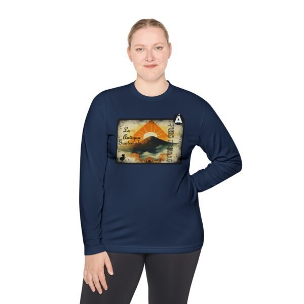 Camiseta de La Antigua Guatemala, manga lasrga, unisex, para viajeros, ropa de aventura única.