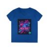 Retro V-Neck T-Shirt with 80's Neon Design, Fun Casual Wear, Perfect for Retro Parties, Birthdays, Gifts for Nostalgia Lovers