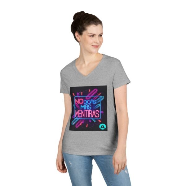 Retro V-Neck T-Shirt with 80's Neon Design, Fun Casual Wear, Perfect for Retro Parties, Birthdays, Gifts for Nostalgia Lovers