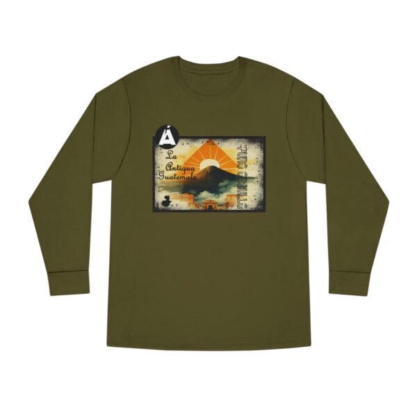 Camiseta de La Antigua Guatemala, manga larga, unisex, para viajeros, ropa de aventura única.