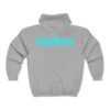 Sudadera deportiva unisex con capucha y cremallera completa con el espíritu futbolístico guatemalteco.