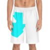Men's Board Shorts with Vibrant Geometric Design, Beachwear, Summer Vacation, Surfing, Poolside Fun, Quick-Dry Shorts