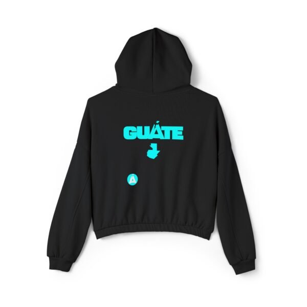 Sudadera de GUATE, con capucha ceñida para mujer, su cintura elástica y suave le da un aspecto moderno.