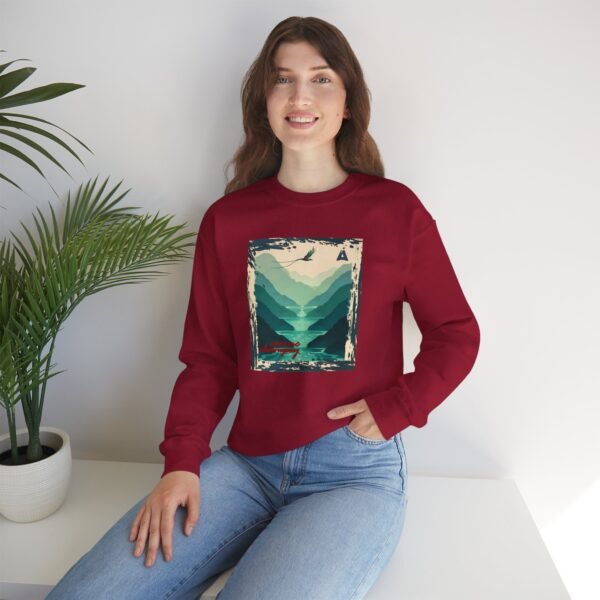 Sudadera unisex inspirada en la naturaleza de Semuc Champey, perfecta para los amantes de la moda.