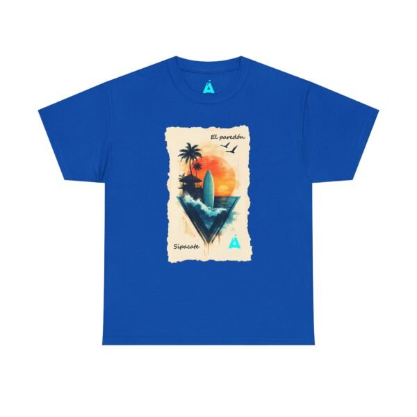 Vive un ambiente tropical con esta camiseta Sunset, unisex, perfecta para los amantes de la playa.