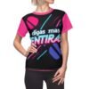 Camiseta con gráfico neón para mujeres atrevidas, perfecta para destacar o como un conjunto informal.