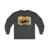 Camiseta de manga larga inspirada en La antigua Guatemala, unisex, ideal para quienes aman viajar y la aventura.