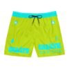 Turquoise Graphic Swim Shorts for Men | Stylish Beachwear, Summer Swim Trunks, Vacation Shorts, Pool Party Attire, Men's Swimwear