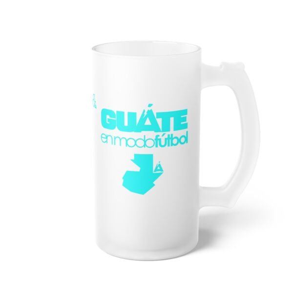 Tarro con diseño único del mapa de Guatemala, perfecta para amantes de la cerveza.