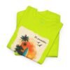 Vive un ambiente tropical con esta camiseta Sunset, unisex, perfecta para los amantes de la playa.
