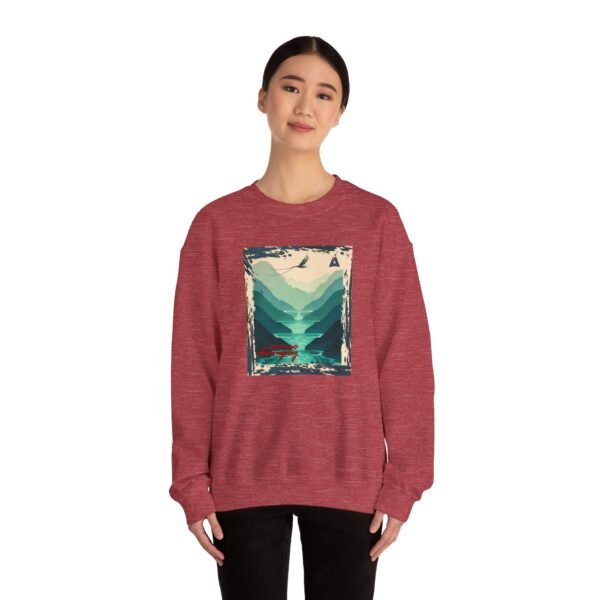 Sudadera unisex inspirada en la naturaleza de Semuc Champey, perfecta para los amantes de la moda.