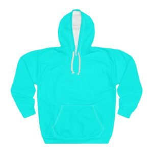 Vibrant Turquoise Unisex Pullover Hoodie, Cozy Everyday Wear, Perfect for Casual Outings, Gift for Friends, Comfortable Winter Layer