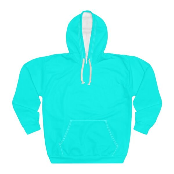 Vibrant Turquoise Unisex Pullover Hoodie, Cozy Everyday Wear, Perfect for Casual Outings, Gift for Friends, Comfortable Winter Layer