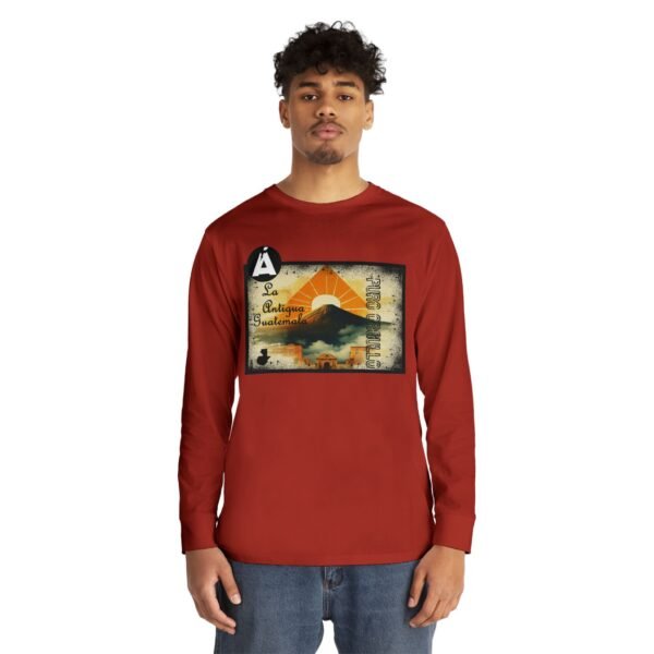 Camiseta de La Antigua Guatemala, manga larga, unisex, para viajeros, ropa de aventura única.