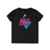 Retro V-Neck T-Shirt with 80's Neon Design, Fun Casual Wear, Perfect for Retro Parties, Birthdays, Gifts for Nostalgia Lovers