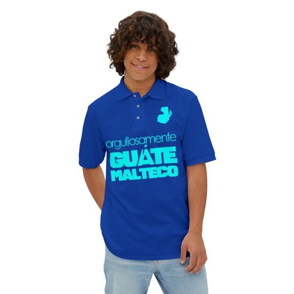 Pique Polo for Proud Guatemalans, Casual Tee, Summer Wear, Gift for Dad, Ethnic Pride Shirt, Everyday Comfort Top