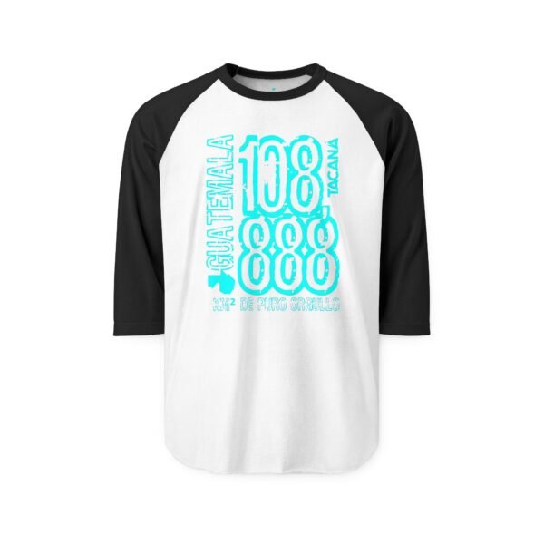 Una camisa unisex de manga tres cuartos inspirada en Guatemala, su estilo deportivo una excelente adición al guardarropa.