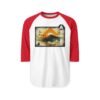 Camiseta de La Antigua Guatemala, manga tres cuartos estilo retro, unisex, para viajeros, ropa de aventura única.