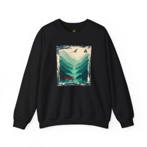 Sudadera unisex inspirada en la naturaleza de Semuc Champey, perfecta para los amantes de la moda.