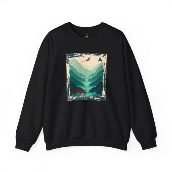 Sudadera unisex inspirada en la naturaleza de Semuc Champey, perfecta para los amantes de la moda.