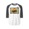 Camiseta de La Antigua Guatemala, manga tres cuartos estilo retro, unisex, para viajeros, ropa de aventura única.