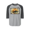 Camiseta de La Antigua Guatemala, manga tres cuartos estilo retro, unisex, para viajeros, ropa de aventura única.