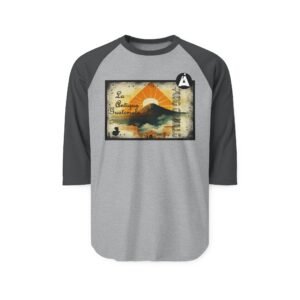 Camiseta de La Antigua Guatemala, manga tres cuartos estilo retro, unisex, para viajeros, ropa de aventura única.