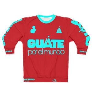 Colorful Guatemala Pride Unisex Sweatshirt, AOP, Cozy Apparel, Gift for Travelers, Celebrating Culture, Unisex Streetwear